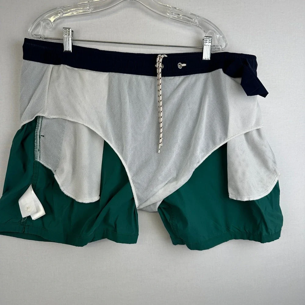 J.Crew Factory Swim‎ Trunks Green Navy Men's XL